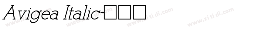 Avigea Italic字体转换